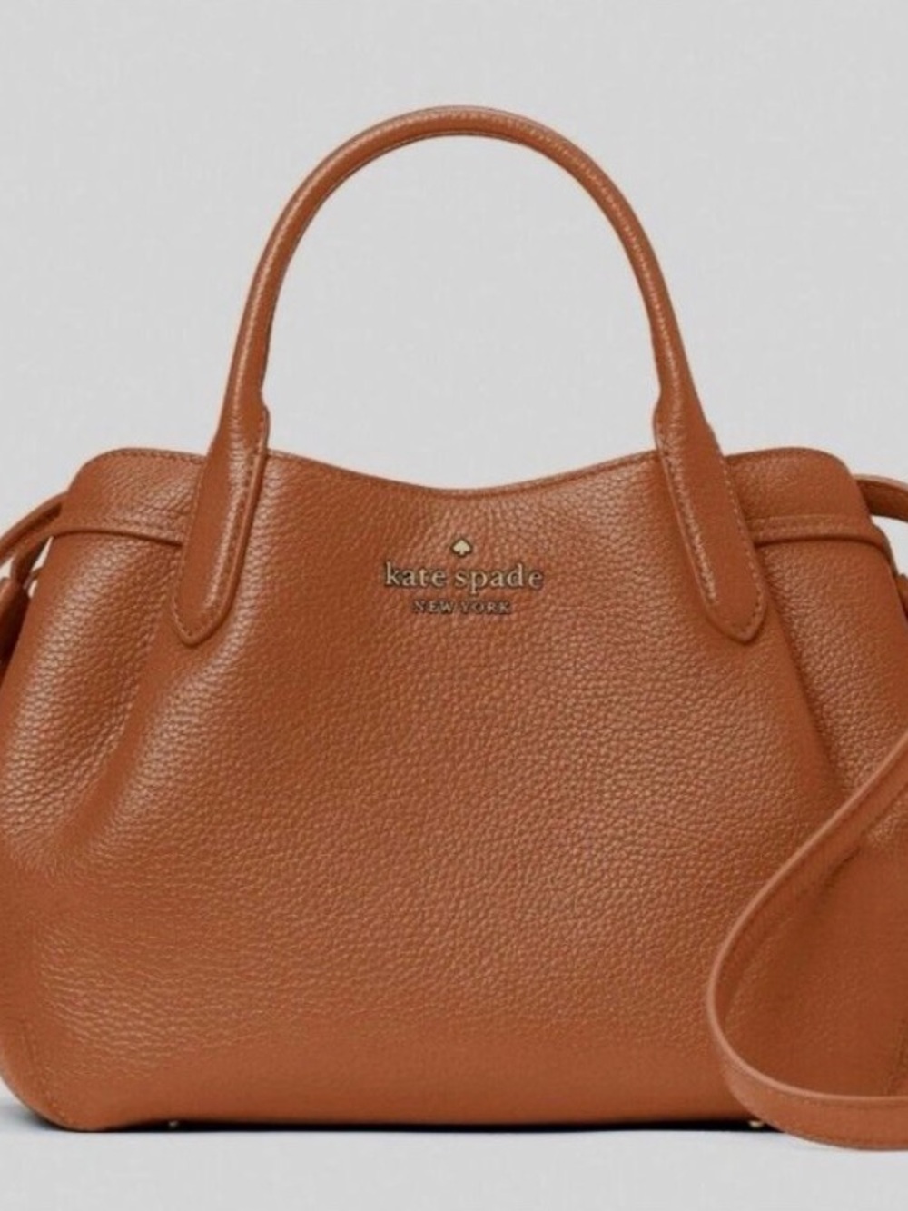 Kate Spade Cognac Leather Structured Shoulder Bag